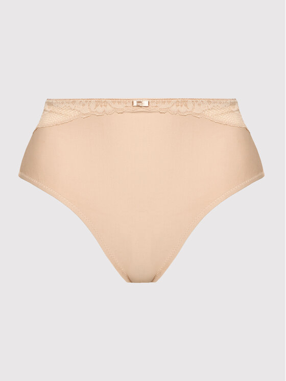 Triumph Triumph Figi klasyczne z wysokim stanem Modern Lace+Cotton Maxi 10207493 Beżowy