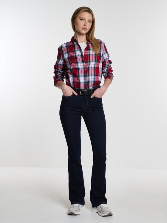 BIG STAR BIG STAR Jeansy ADELA_BOOTCUT_505_190 Granatowy Bootcut Fit