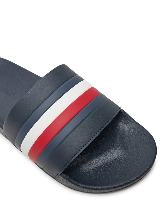 Tommy Hilfiger Tommy Hilfiger Natikači Pool Slide FM0FM05233 Mornarsko modra