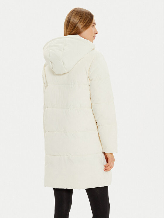 Guess Jeans Guess Jeans Winterjacke W4BL24 WGII2 Écru Regular Fit