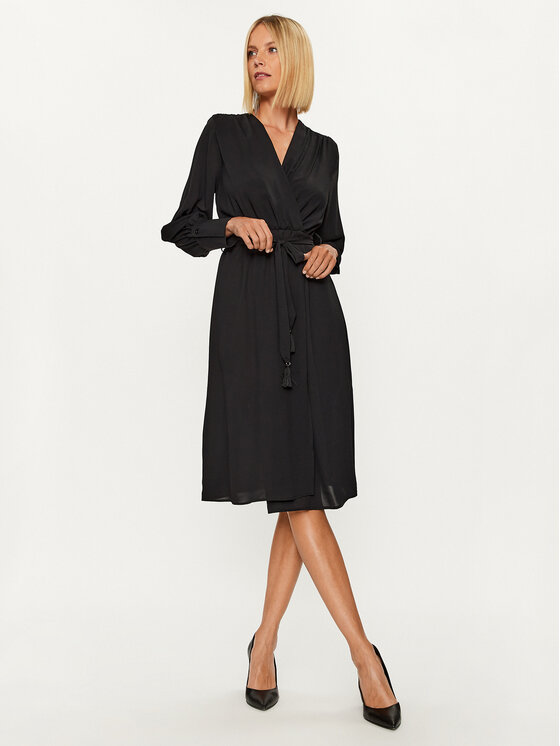 Rinascimento Rinascimento Ежедневна рокля CFC0116051003 Черен Regular Fit