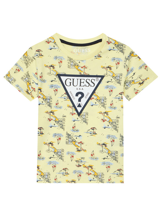 Guess Guess Set tricou și pantaloni scurți N6GG01 K8HM4 Colorat Regular Fit