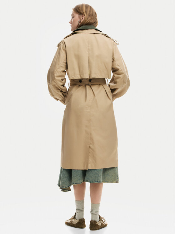 Desigual Desigual Trench Chaq Polo 26SWEW12 Marrone Regular Fit