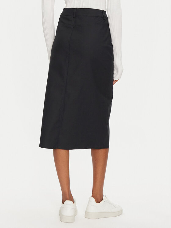 United Colors Of Benetton United Colors Of Benetton Дънкова пола 4SQPD003W Черен Regular Fit
