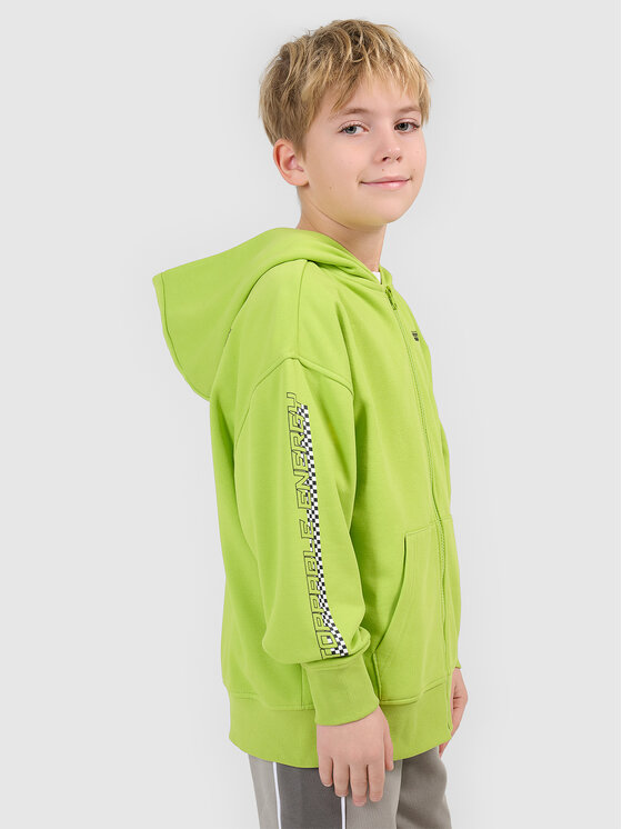 4F 4F Bluza ESPORTS RACING Zielony Loose Fit
