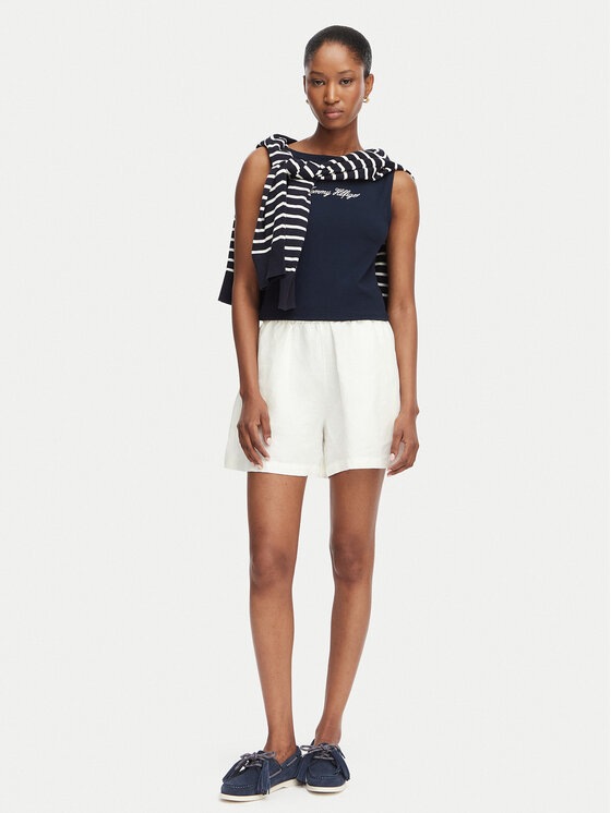 Tommy Hilfiger Tommy Hilfiger Top Classic WW0WW50947 Tamnoplava Regular Fit
