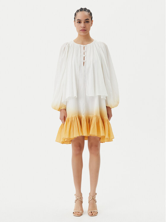 PINKO PINKO Letní šaty Inventi Abito 104949 A2G4 Écru Relaxed Fit