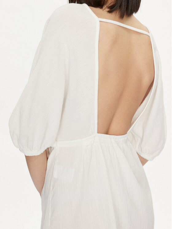 United Colors Of Benetton United Colors Of Benetton Sommerkleid 4XEA5V01N Écru Regular Fit