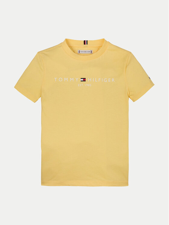 Tommy Hilfiger Tommy Hilfiger T-Shirt Essential KS0KS00397 D Żółty Regular Fit