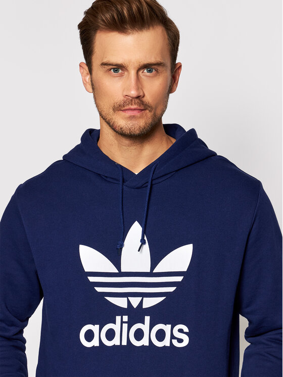 Felpa adidas hot sale blu scuro