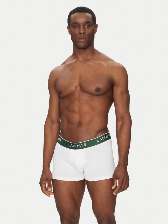 Lacoste Lacoste Set od 3 para bokserica 5H1300 Bijela