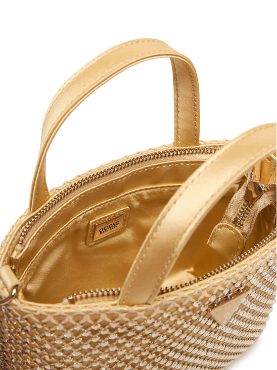 Guess Guess Дамска чанта Tasmin Mini HWRG99 31750 Златист