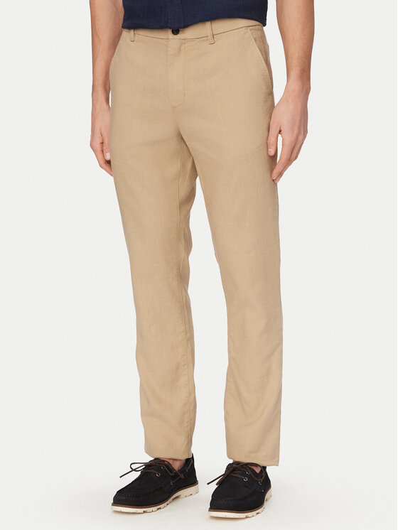 Tommy Hilfiger Tommy Hilfiger Chino nohavice Denton MW0MW42337 Kaki Straight Fit