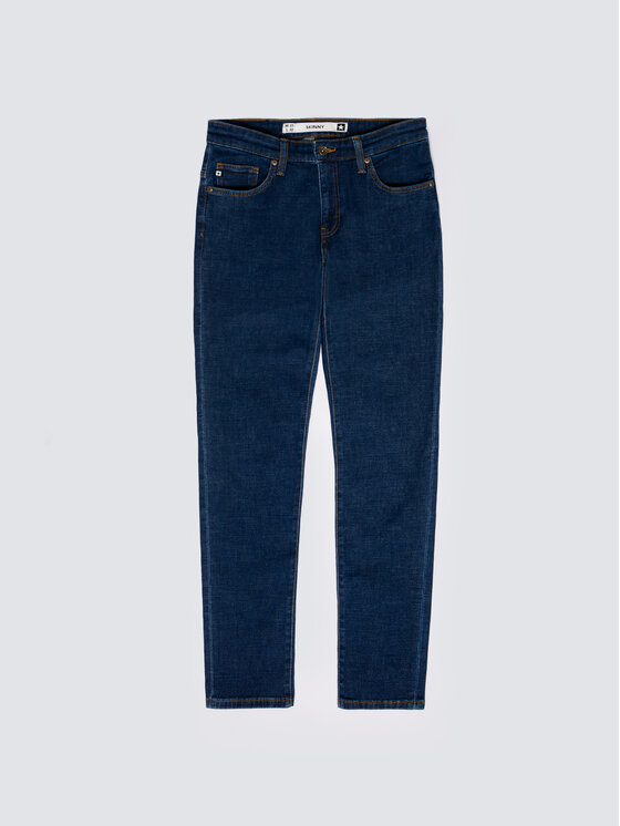 BIG STAR BIG STAR Jeansy JEFFRAY Granatowy Skinny Fit
