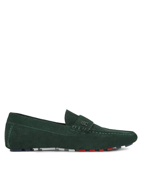 Tommy Hilfiger Tommy Hilfiger Mokassins Th Classic Suede Driver FM0FM05000 Grün