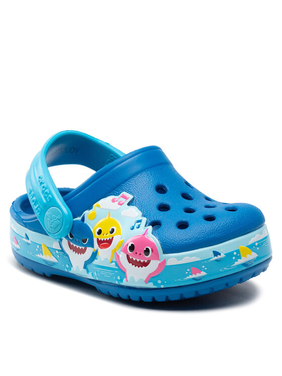 Crocs Crocs Natikači Crocsflbaby Shark Band Clog T 207066 Modra