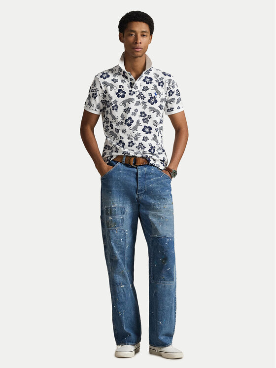 Polo Ralph Lauren Polo Ralph Lauren Tricou polo 710B13541001 Alb Slim Fit