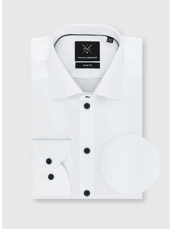 Pako Lorente Pako Lorente Koszula P24SP-1X-036 Biały Slim Fit