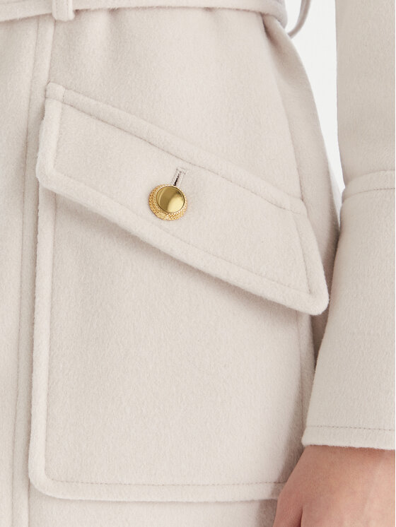 Marciano Guess Marciano Guess Вовняне пальто 5BGL26 1799Z Écru Regular Fit