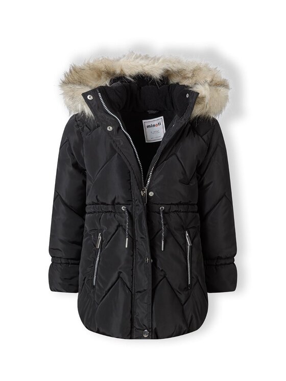 minoti minoti Kurtka zimowa 32COAT174 Czarny Longline Fit