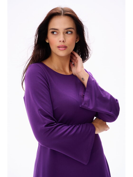 blue shadow blue shadow Sukienka codzienna Nana Fioletowy Regular Fit