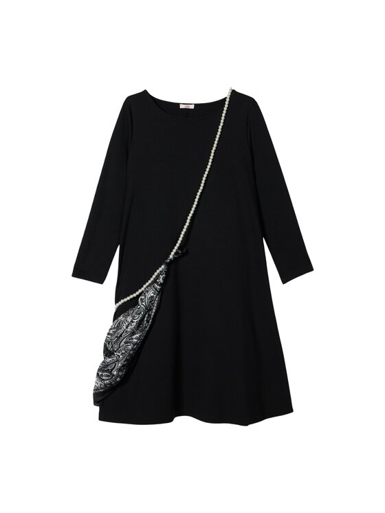 Oltre Oltre Vestito da giorno 7085R005136N033 Nero Flare Fit