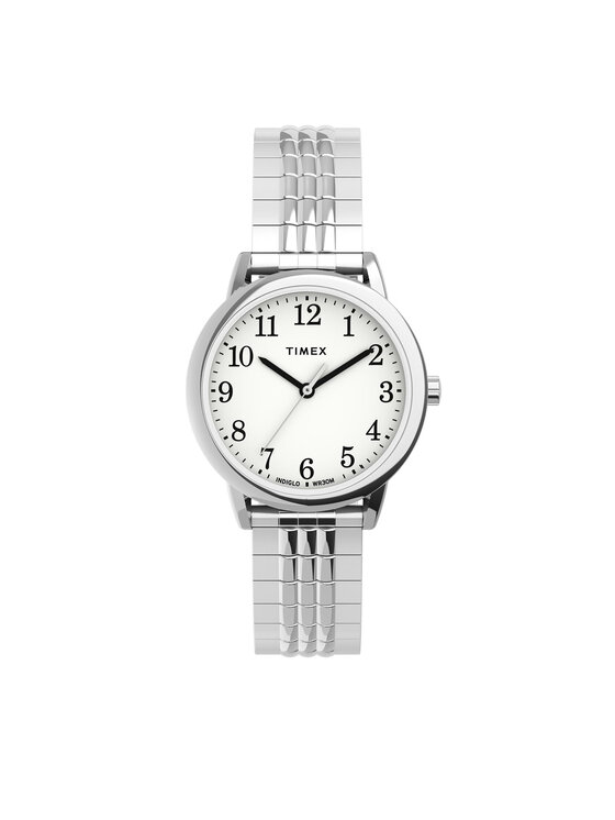 Timex Laikrodis Easy Reader Perfect Fit TW2U08600 Sidabrinė