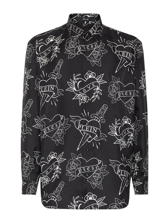 PHILIPP PLEIN PHILIPP PLEIN Camicia 3677 Nero Regular Fit