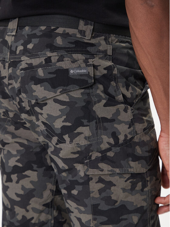 Columbia Columbia Szorty sportowe Silver Ridge II Printed Cargo 1587033 Czarny Regular Fit