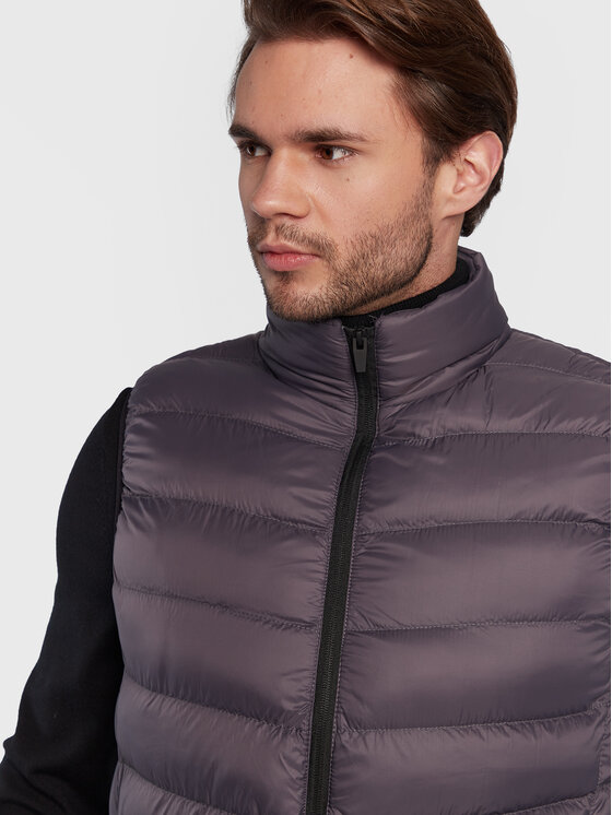 Brave Soul Brave Soul Жилетка за костюм MJK-CHADDERTON Сив Regular Fit