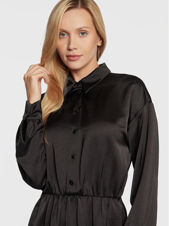 Nissa Nissa Повсякденна сукня RC13336 Чорний Regular Fit