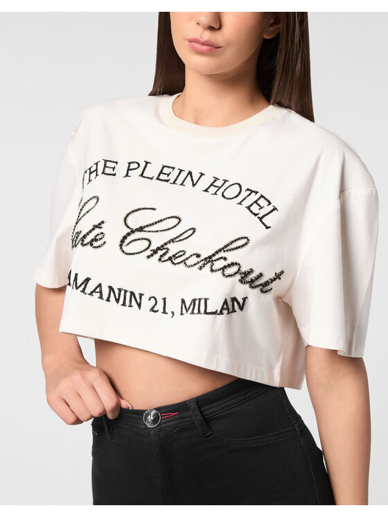 PHILIPP PLEIN PHILIPP PLEIN T-Shirt 26507 Biały Regular Fit