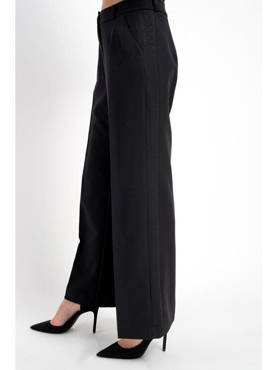CLICK CLICK Spodnie materiałowe 70-839 Czarny Relaxed Fit