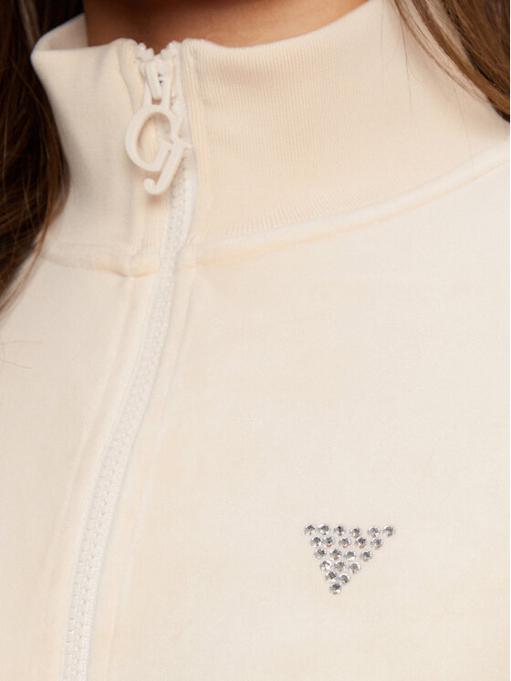 Guess Guess Felpa V3BQ22 KBXI2 Écru Regular Fit
