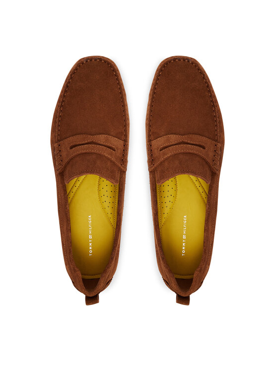 Tommy Hilfiger Tommy Hilfiger Mokasyny Core Hilfiegr Suede Driver FM0FM05789 Écru