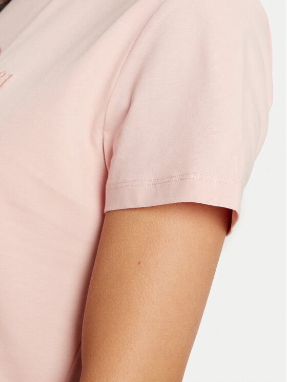 Guess Guess Tričko V5RI05 J1314 Ružová Regular Fit