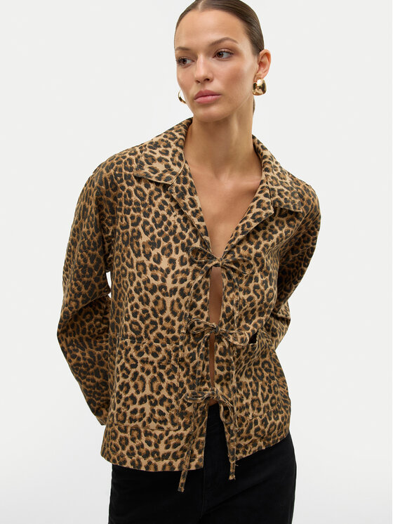 Vero Moda Vero Moda Marškinių švarkas Kirby 10327896 Ruda Regular Fit
