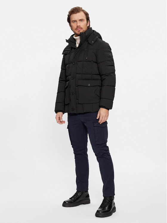 Aeronautica Militare Aeronautica Militare Žieminė striukė 232AB2109CT3149 Juoda Regular Fit