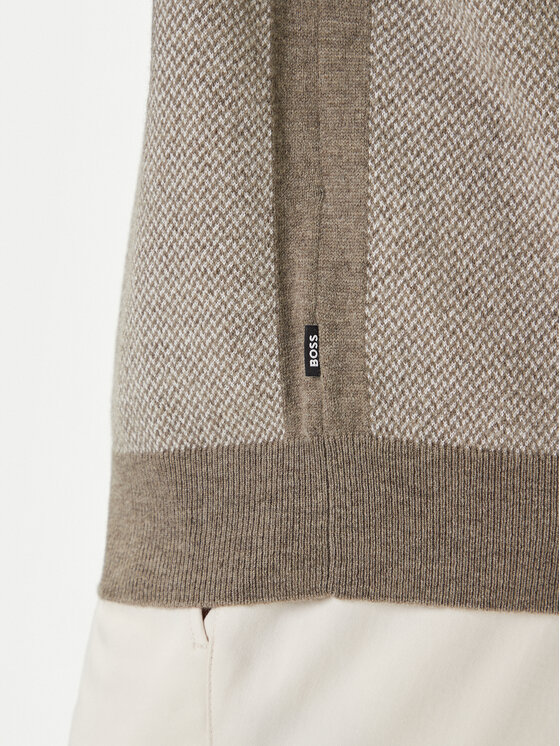 BOSS BOSS Pullover H-Hestro 50549986 Braun Regular Fit