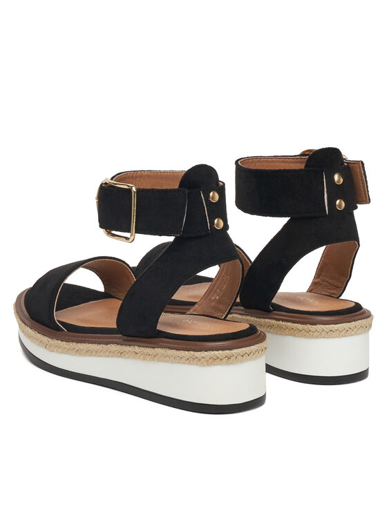 DeeZee DeeZee Espadrilles WS091-01 Schwarz