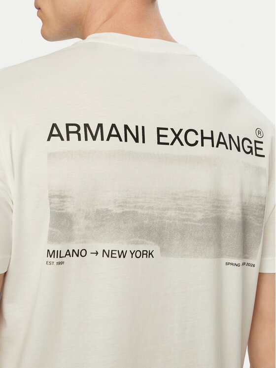 Armani Exchange Armani Exchange Majica XM002490 AF10358 U0009 Bela Regular Fit