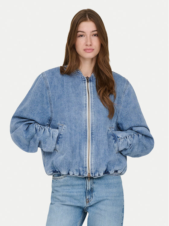 ONLY ONLY Farmer kabát Niki 15362884 Kék Relaxed Fit