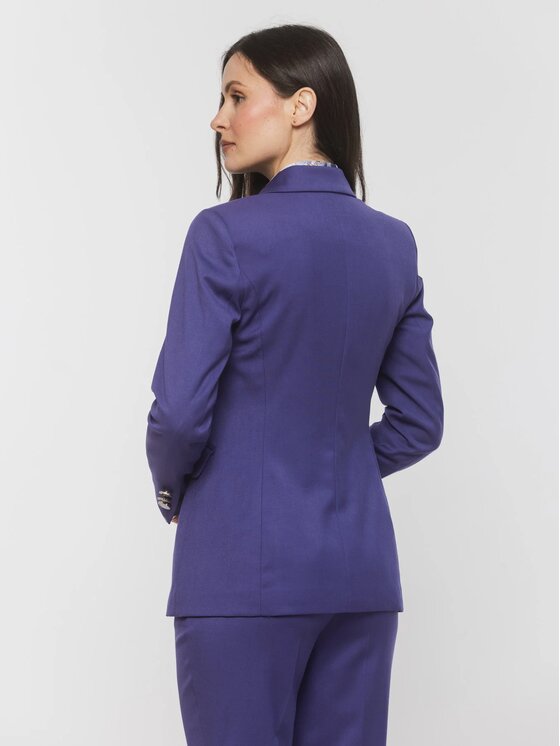 Willsoor Willsoor Marynarka 68239 Fioletowy Slim Fit
