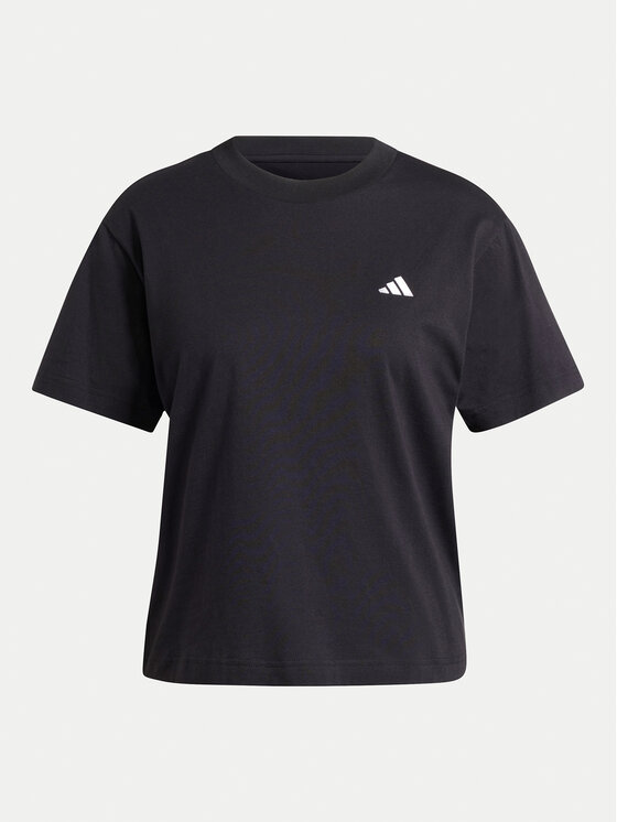 Adidas black shirt womens best sale