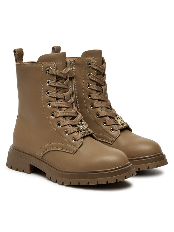 Tommy Hilfiger Tommy Hilfiger Ορειβατικά παπούτσια Lace-Up Bootie T3A5-33568-0092 S Καφέ