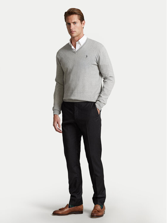 Polo Ralph Lauren Polo Ralph Lauren Sveter 710670789002 Sivá Slim Fit