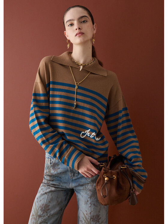 Liu Jo Liu Jo Maglione WF6385MA88RL9525 Beige Regular Fit