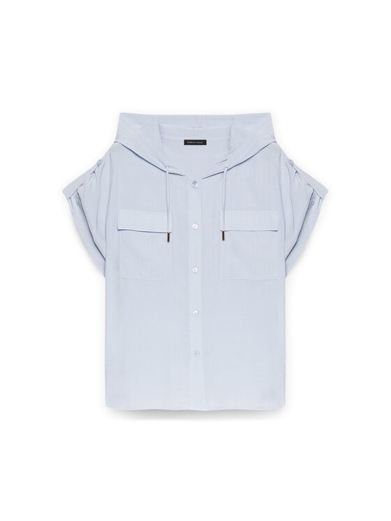 Fiorella Rubino Fiorella Rubino Camicia 5052T001280N004 Turchese Boxy Fit