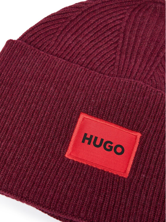 HUGO Hugo Mütze Xaff 50496011 Dunkelrot
