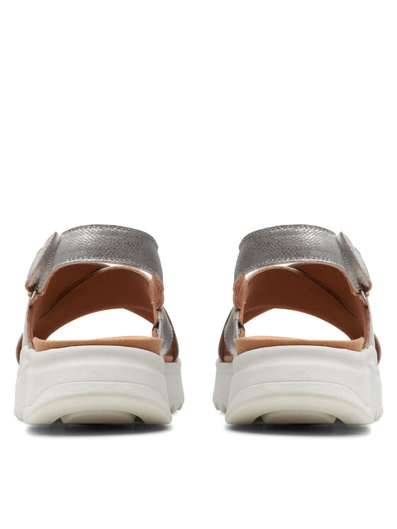 国内外の人気 Clarks Sandały DashLite Wish 26171951 Srebrny | Modivo.pl その他